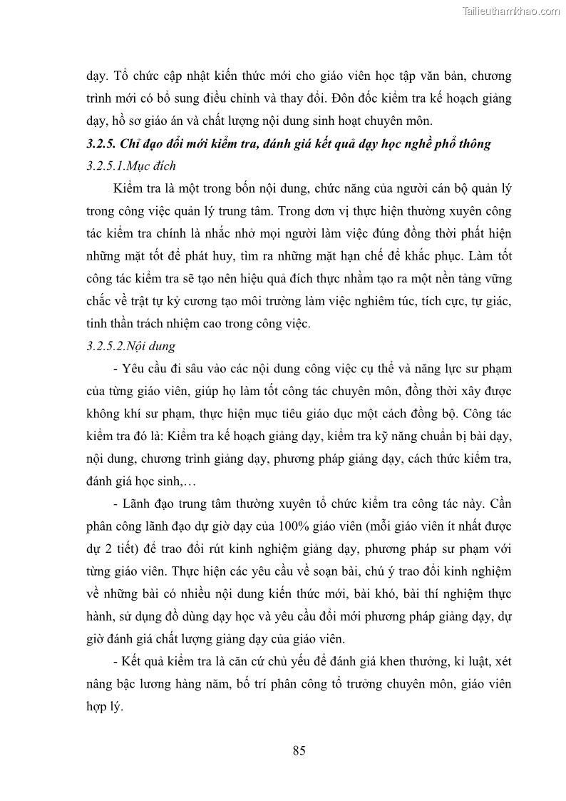 Luận văn thạc sĩ khoa học giáo dục Quản lý dạy học nghề phổ thông tại Trung tâm giáo dục nghề nghiệp - Giáo dục thường xuyên huyện Hòa An, tỉnh Cao Bằng - 8 Trang 96