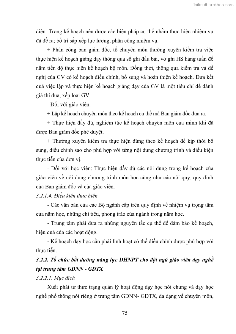 Luận văn thạc sĩ khoa học giáo dục Quản lý dạy học nghề phổ thông tại Trung tâm giáo dục nghề nghiệp - Giáo dục thường xuyên huyện Hòa An, tỉnh Cao Bằng - 8 Trang 86