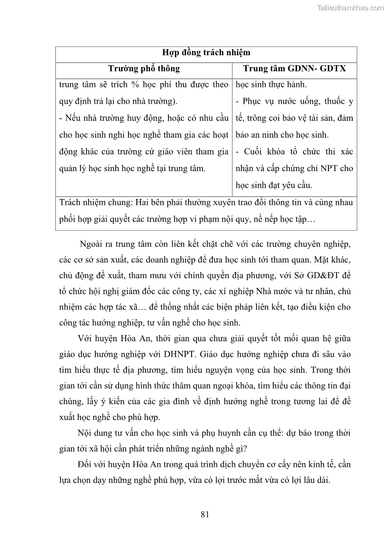 Luận văn thạc sĩ khoa học giáo dục Quản lý dạy học nghề phổ thông tại Trung tâm giáo dục nghề nghiệp - Giáo dục thường xuyên huyện Hòa An, tỉnh Cao Bằng - 8 Trang 92