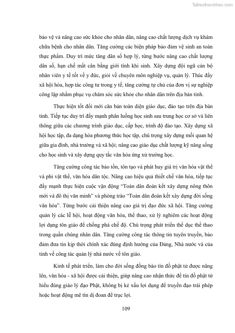 Luận văn thạc sĩ quản lý công Quản lý nhà nước đối với hoạt động của Đạo Phật trên địa bàn tỉnh Vĩnh Phúc - 10 Trang 117
