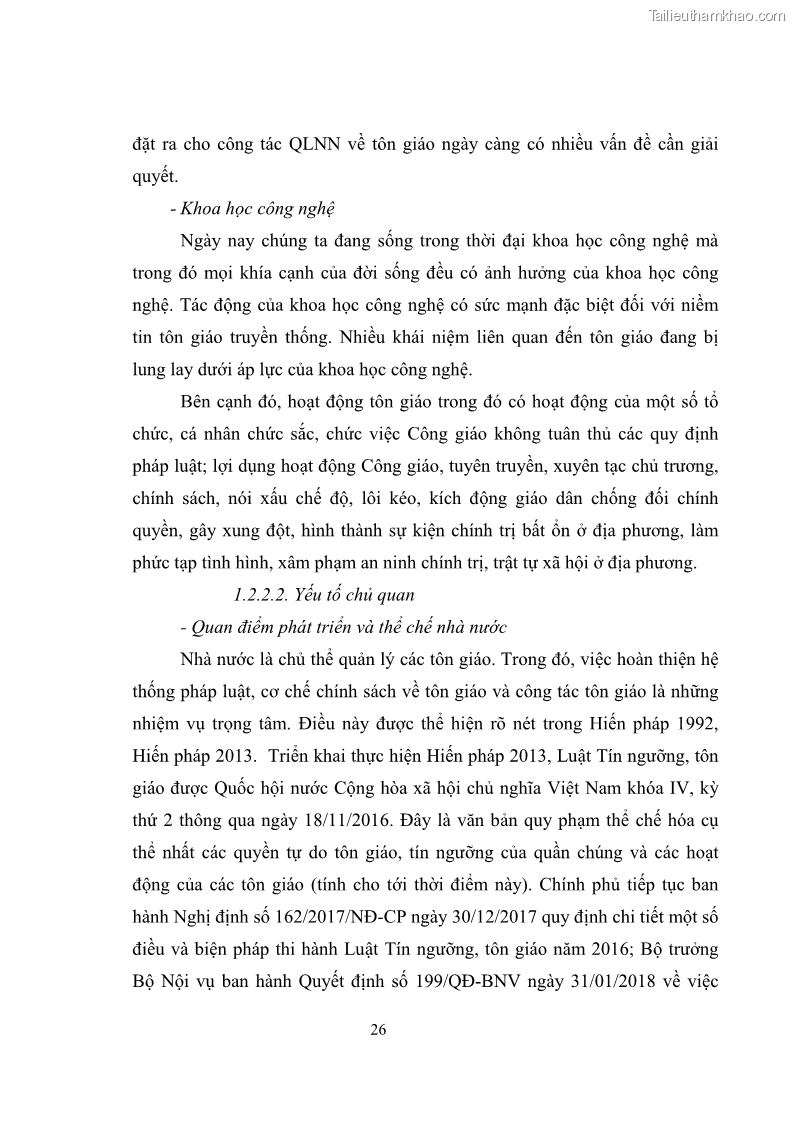 Luận văn thạc sĩ quản lý công Quản lý nhà nước đối với hoạt động của Công giáo trên địa bàn tỉnh Gia Lai - 3 Trang 35