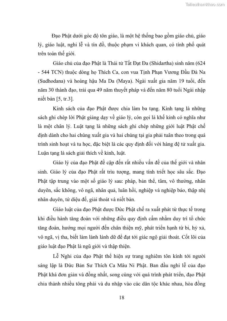 Luận văn thạc sĩ quản lý công Quản lý nhà nước đối với hoạt động của Đạo Phật trên địa bàn tỉnh Vĩnh Phúc - 3 Trang 26