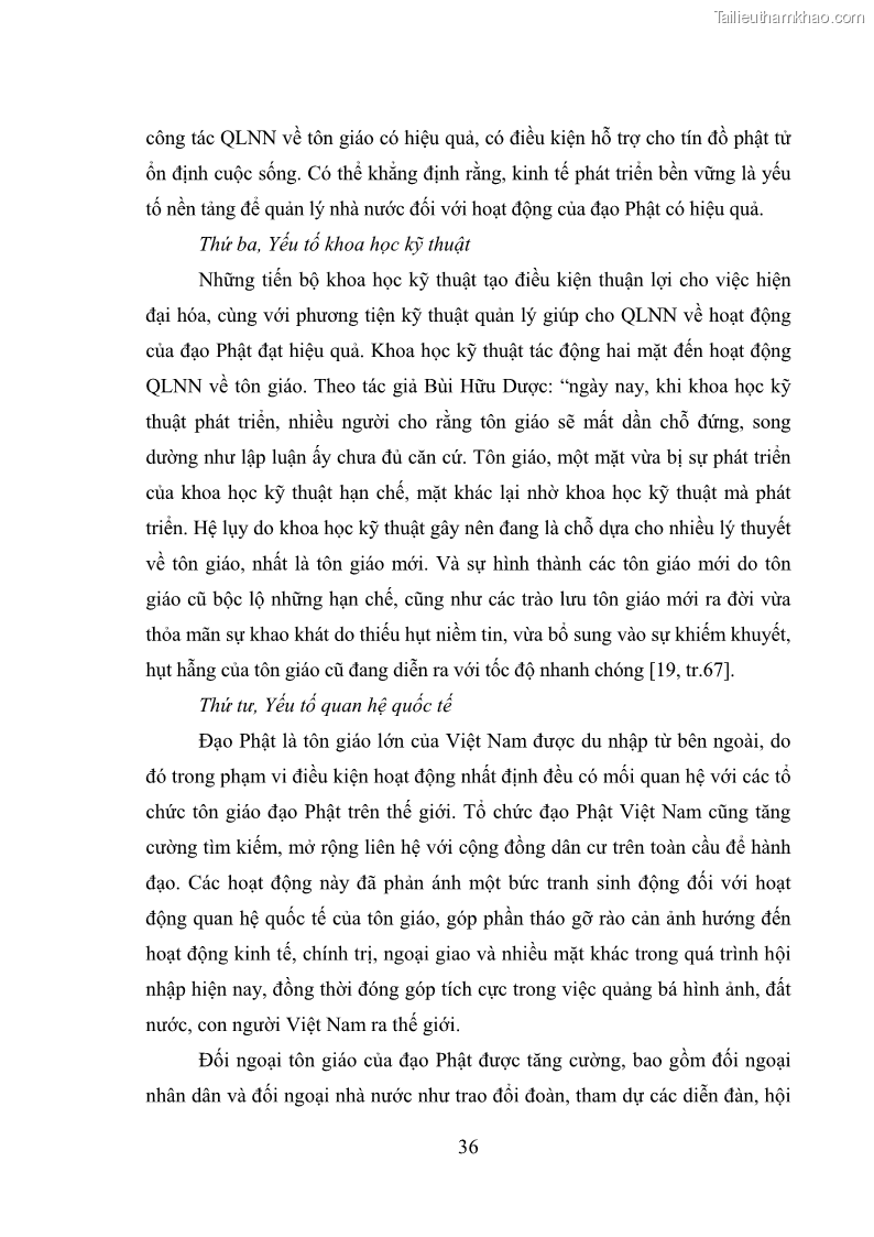 Luận văn thạc sĩ quản lý công Quản lý nhà nước đối với hoạt động của Đạo Phật trên địa bàn tỉnh Vĩnh Phúc - 4 Trang 44