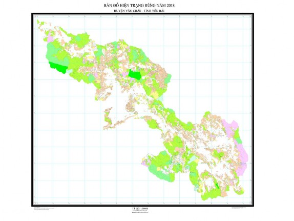 Hình 3 1 Bản đồ hiện trạng rừng huyện Văn Chấn 2018 Nguồn Hạt Kiểm lâm 1