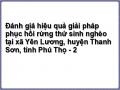 Đánh giá hiệu quả giải pháp phục hồi rừng thứ sinh nghèo tại xã Yên Lương, huyện Thanh Sơn, tỉnh Phú Thọ - 2