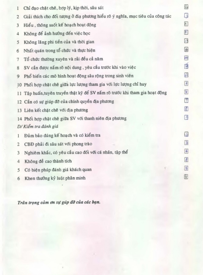 PHIẾU TRƯNG CẦU Ý KIẾN 5