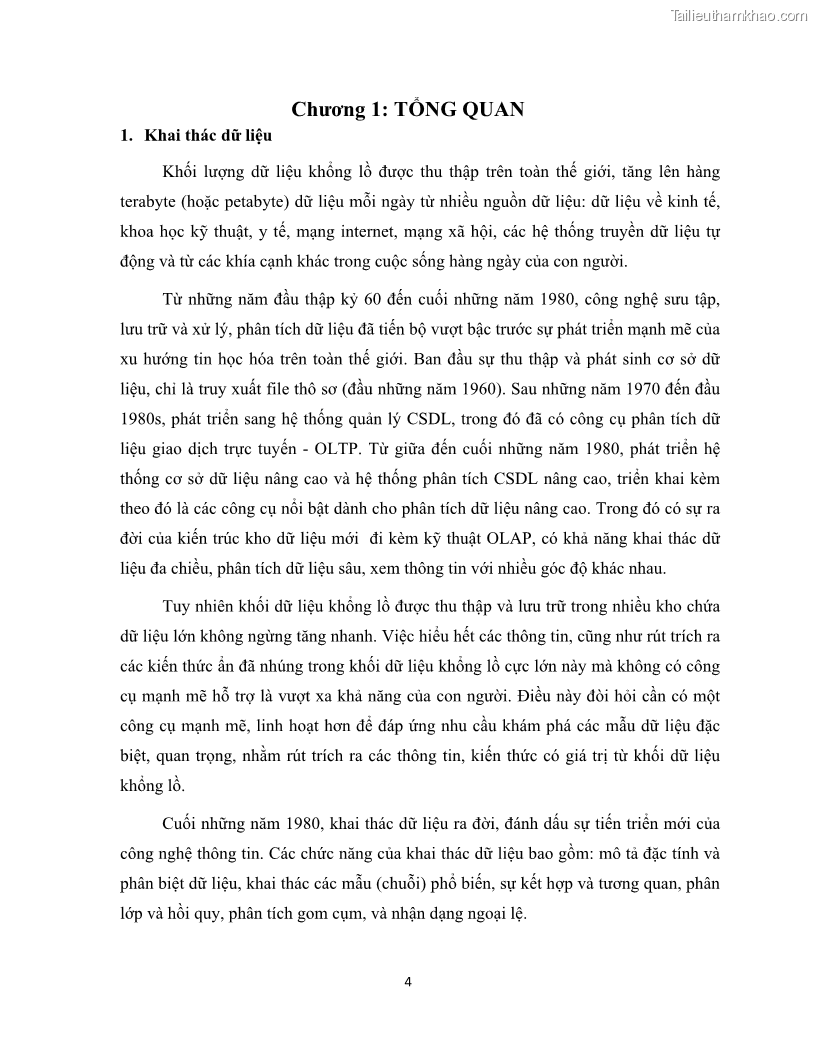 Luận văn thạc sĩ công nghệ thông tin Khai thác dàn tập phổ biến đóng sử dụng cấu trúc DSBV - 2 Trang 15