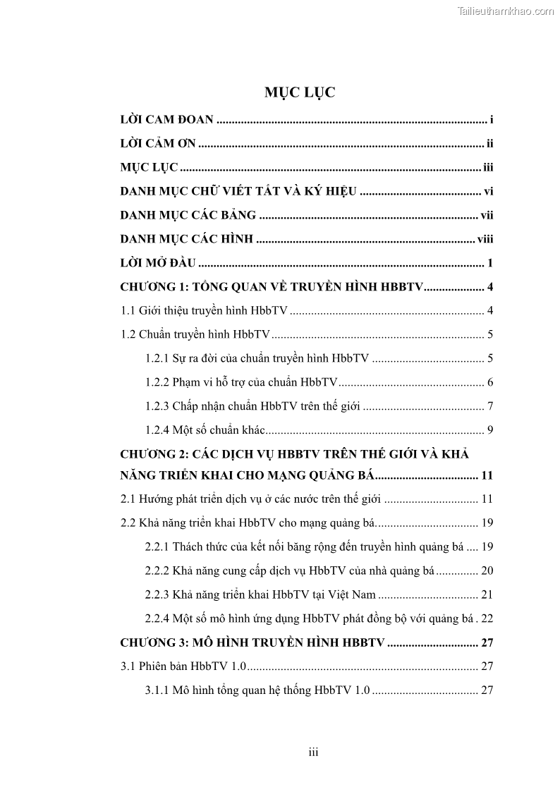 Luận văn thạc sĩ công nghệ thông tin Nghiên cứu mô hình truyền hình lai ghép HbbTV và xây dựng ứng dụng minh họa - 1 Trang 5