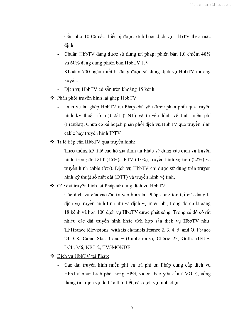 Luận văn thạc sĩ công nghệ thông tin Nghiên cứu mô hình truyền hình lai ghép HbbTV và xây dựng ứng dụng minh họa - 3 Trang 25