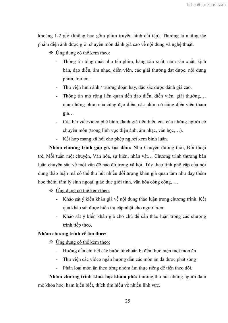 Luận văn thạc sĩ công nghệ thông tin Nghiên cứu mô hình truyền hình lai ghép HbbTV và xây dựng ứng dụng minh họa - 3 Trang 35