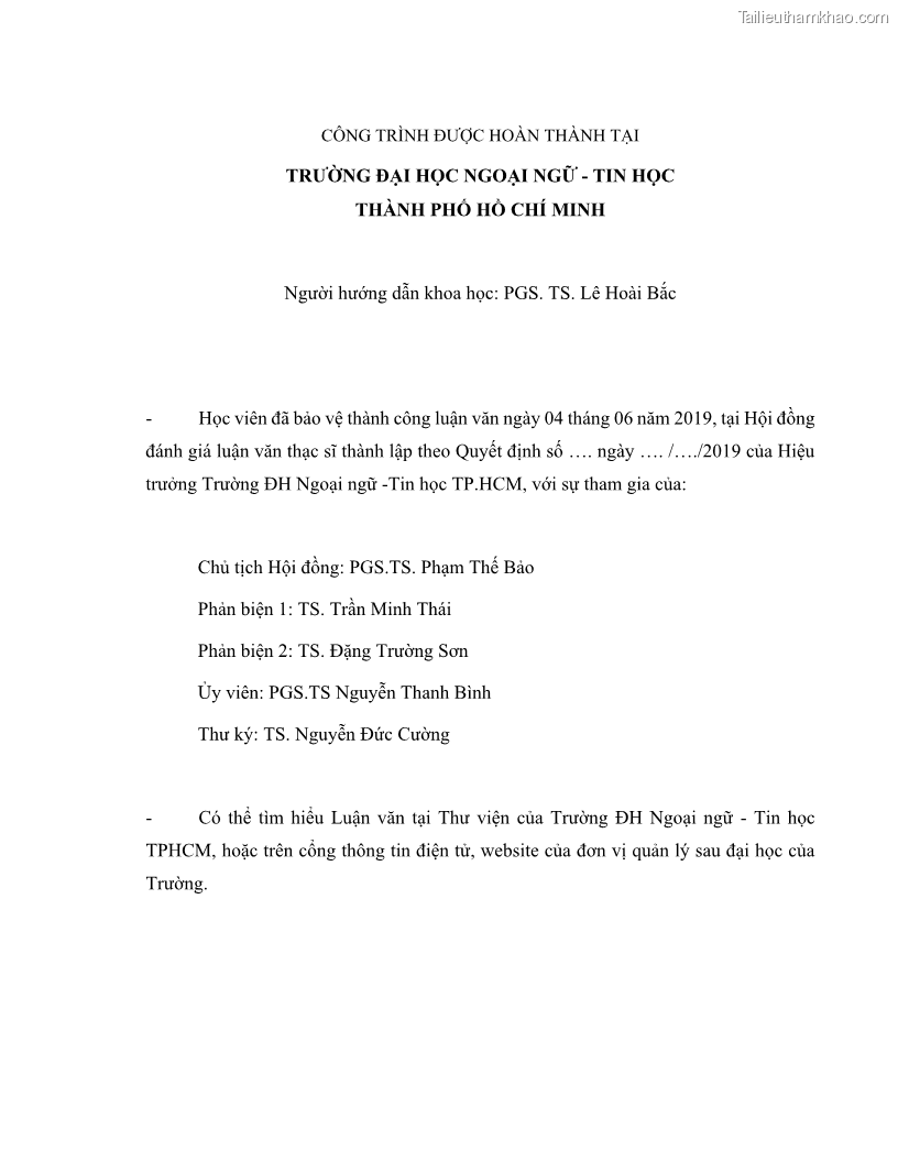 Luận văn thạc sĩ công nghệ thông tin Sử dụng cây quyết định phân lớp dữ liệu mất cân đối - 1 Trang 3