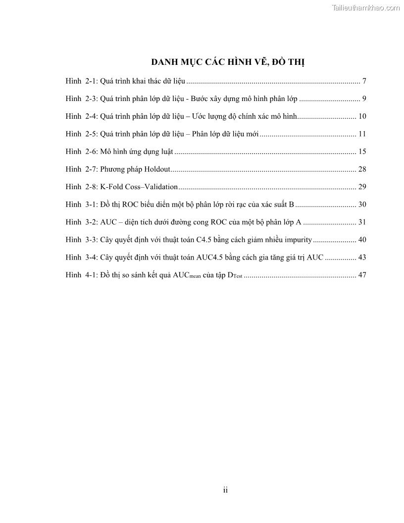 Luận văn thạc sĩ công nghệ thông tin Sử dụng cây quyết định phân lớp dữ liệu mất cân đối - 1 Trang 7