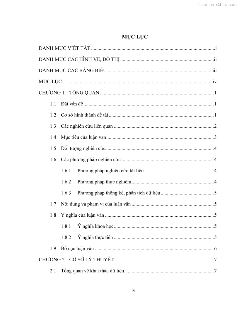 Luận văn thạc sĩ công nghệ thông tin Sử dụng cây quyết định phân lớp dữ liệu mất cân đối - 1 Trang 9