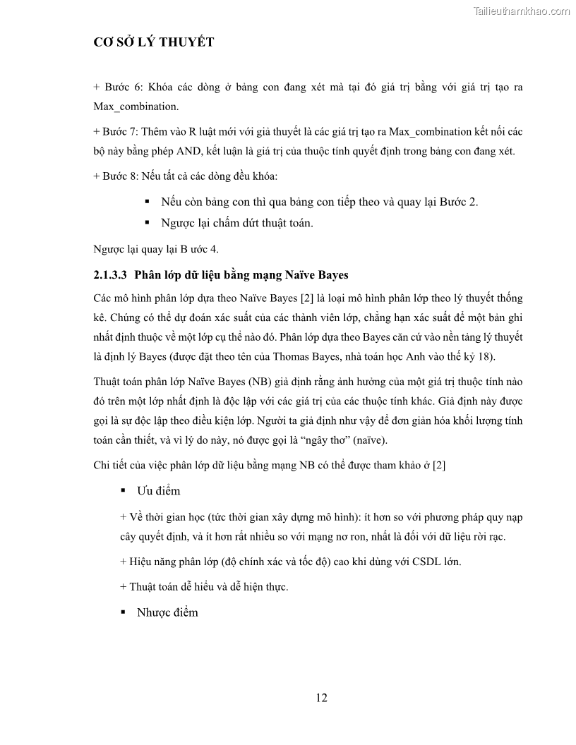 Luận văn thạc sĩ công nghệ thông tin Sử dụng cây quyết định phân lớp dữ liệu mất cân đối - 2 Trang 23