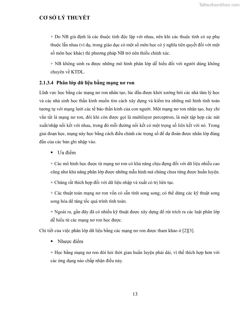 Luận văn thạc sĩ công nghệ thông tin Sử dụng cây quyết định phân lớp dữ liệu mất cân đối - 2 Trang 24