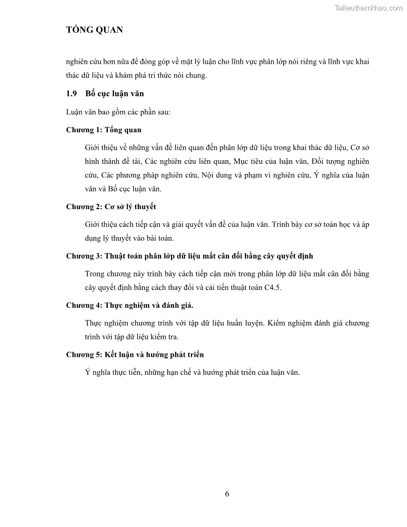 Luận văn thạc sĩ công nghệ thông tin Sử dụng cây quyết định phân lớp dữ liệu mất cân đối - 2 Trang 17