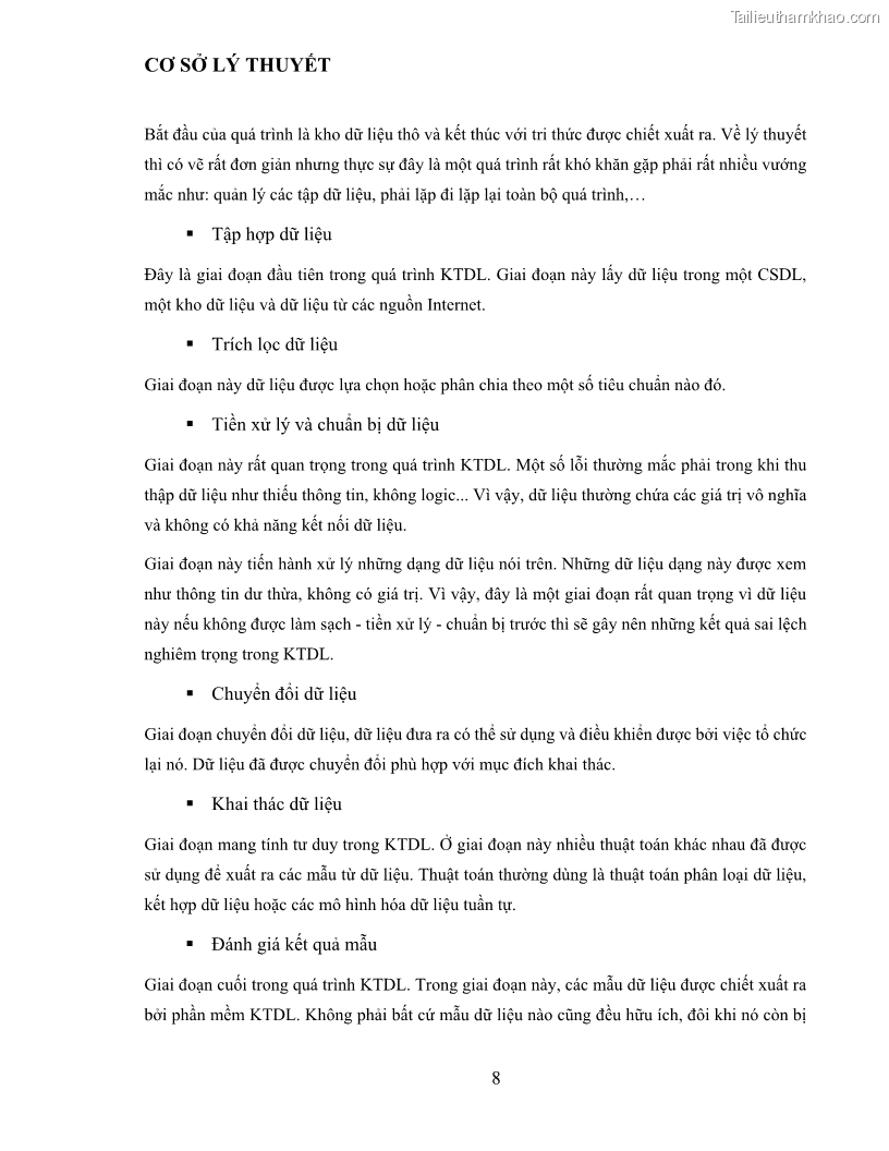 Luận văn thạc sĩ công nghệ thông tin Sử dụng cây quyết định phân lớp dữ liệu mất cân đối - 2 Trang 19