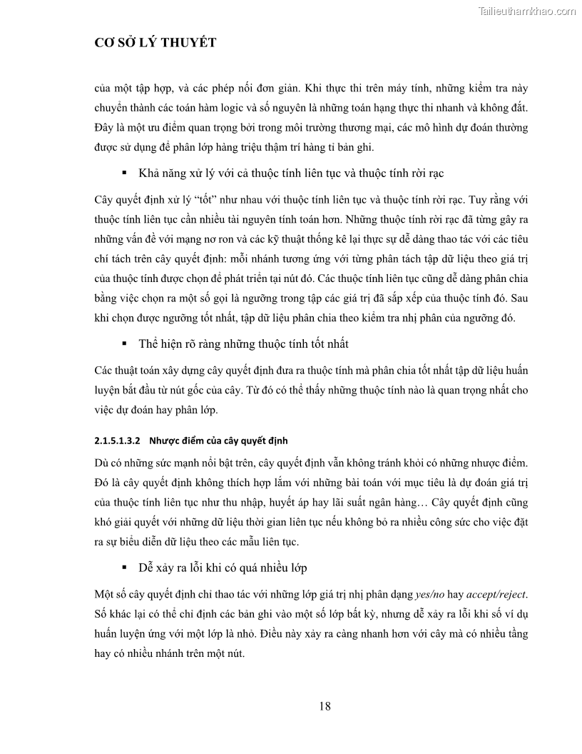Luận văn thạc sĩ công nghệ thông tin Sử dụng cây quyết định phân lớp dữ liệu mất cân đối - 3 Trang 29