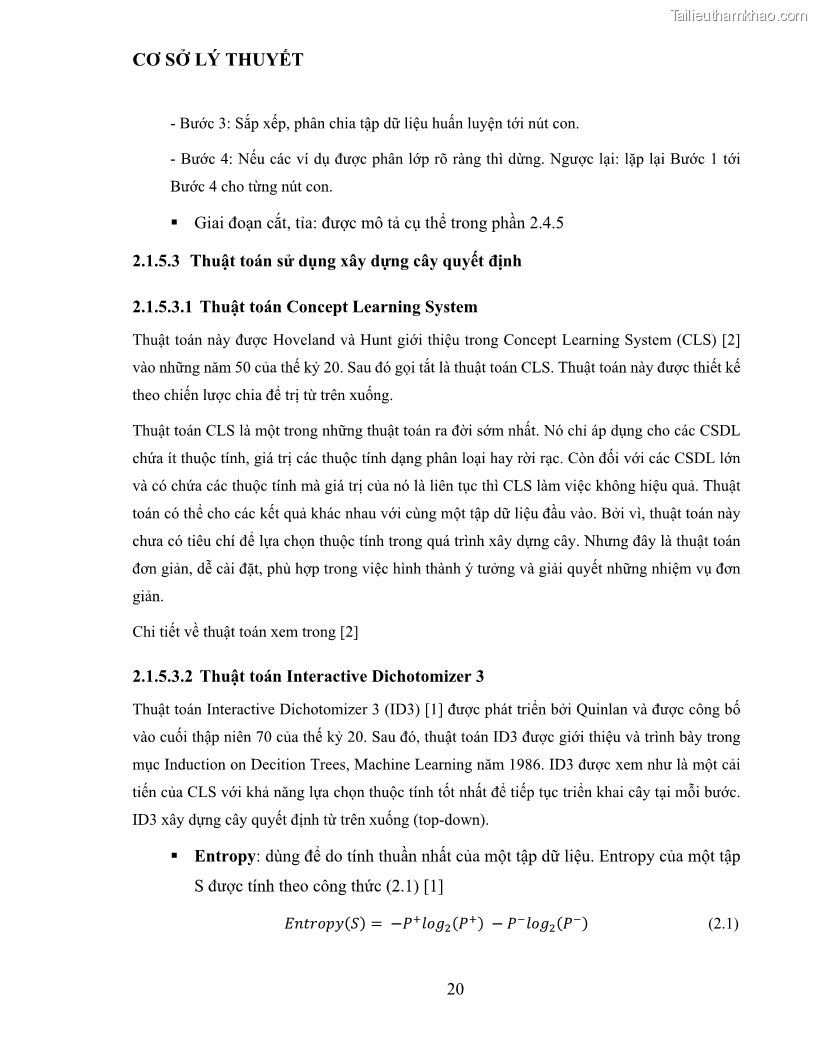 Luận văn thạc sĩ công nghệ thông tin Sử dụng cây quyết định phân lớp dữ liệu mất cân đối - 3 Trang 31