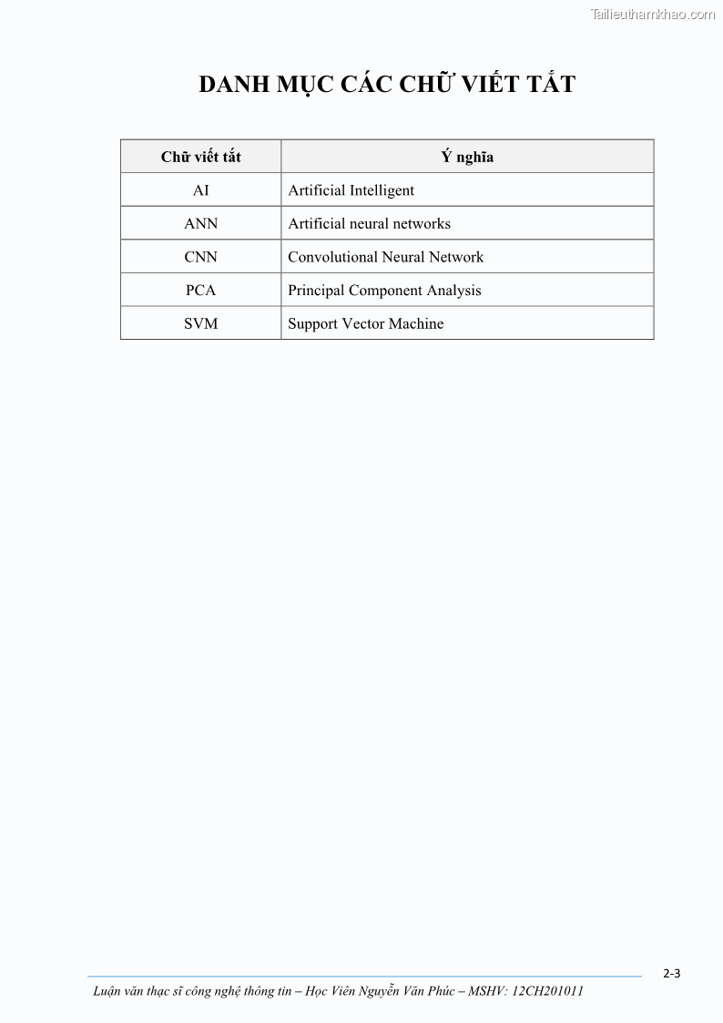 Luận văn thạc sĩ công nghệ thông tin Ứng dụng học sâu trong phân loại trái cây - 1 Trang 5