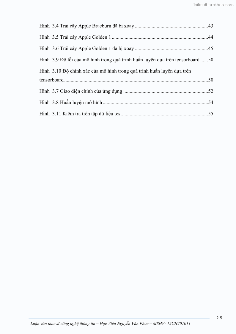 Luận văn thạc sĩ công nghệ thông tin Ứng dụng học sâu trong phân loại trái cây - 1 Trang 7