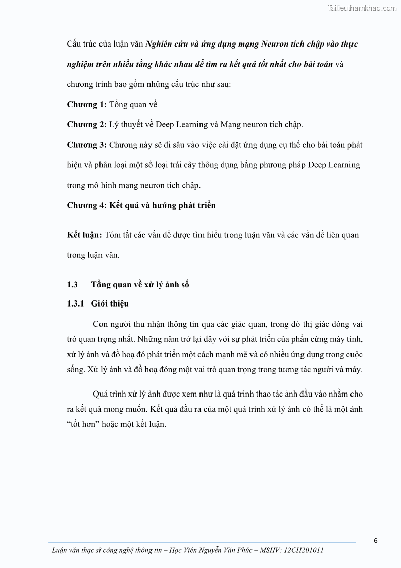 Luận văn thạc sĩ công nghệ thông tin Ứng dụng học sâu trong phân loại trái cây - 2 Trang 16