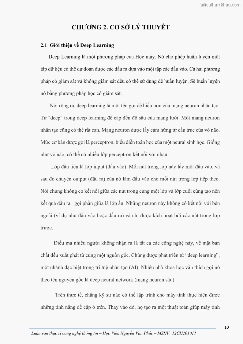 Luận văn thạc sĩ công nghệ thông tin Ứng dụng học sâu trong phân loại trái cây - 2 Trang 20