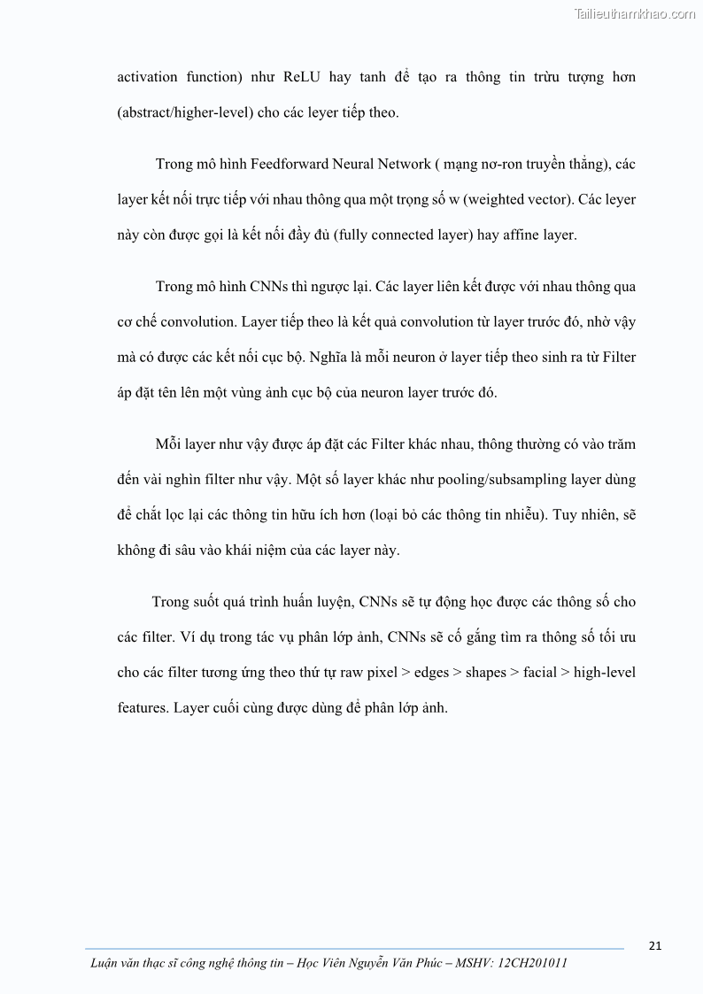 Luận văn thạc sĩ công nghệ thông tin Ứng dụng học sâu trong phân loại trái cây - 3 Trang 31
