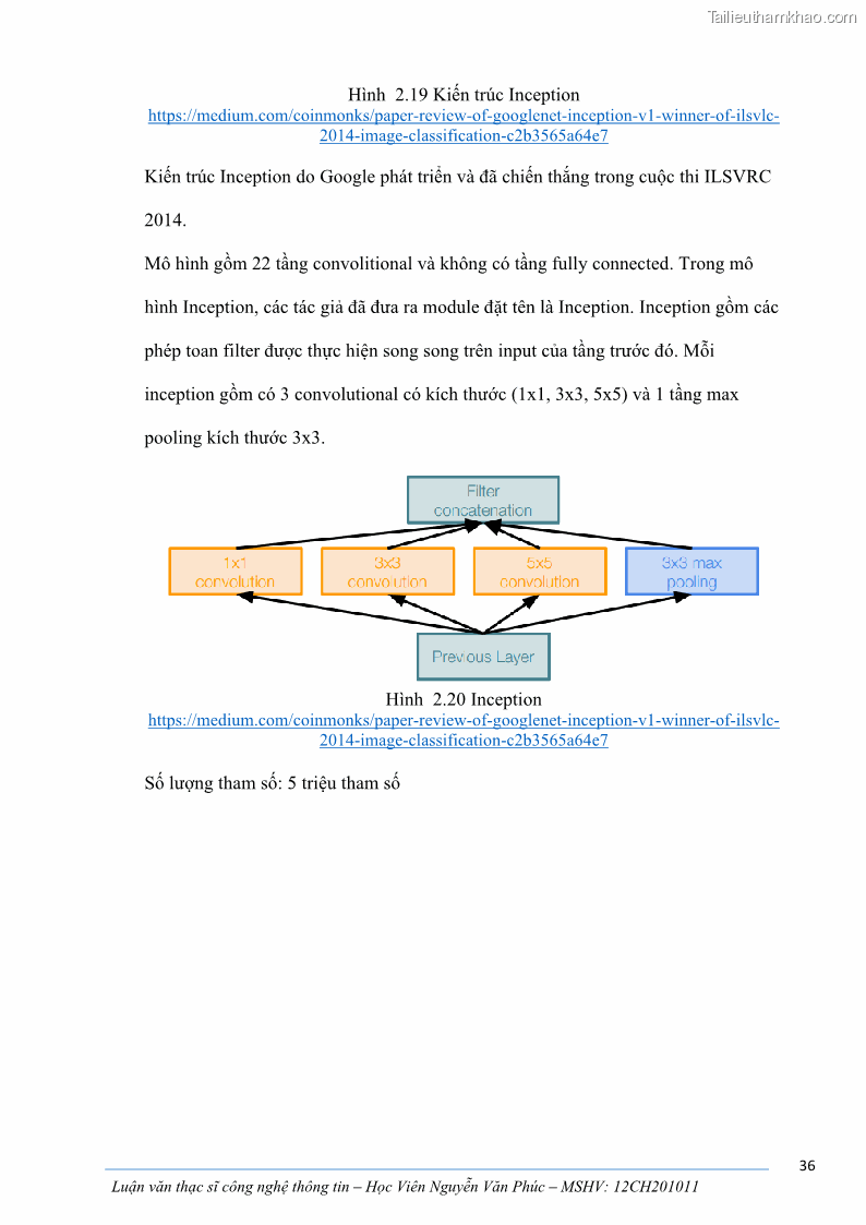 Luận văn thạc sĩ công nghệ thông tin Ứng dụng học sâu trong phân loại trái cây - 4 Trang 46
