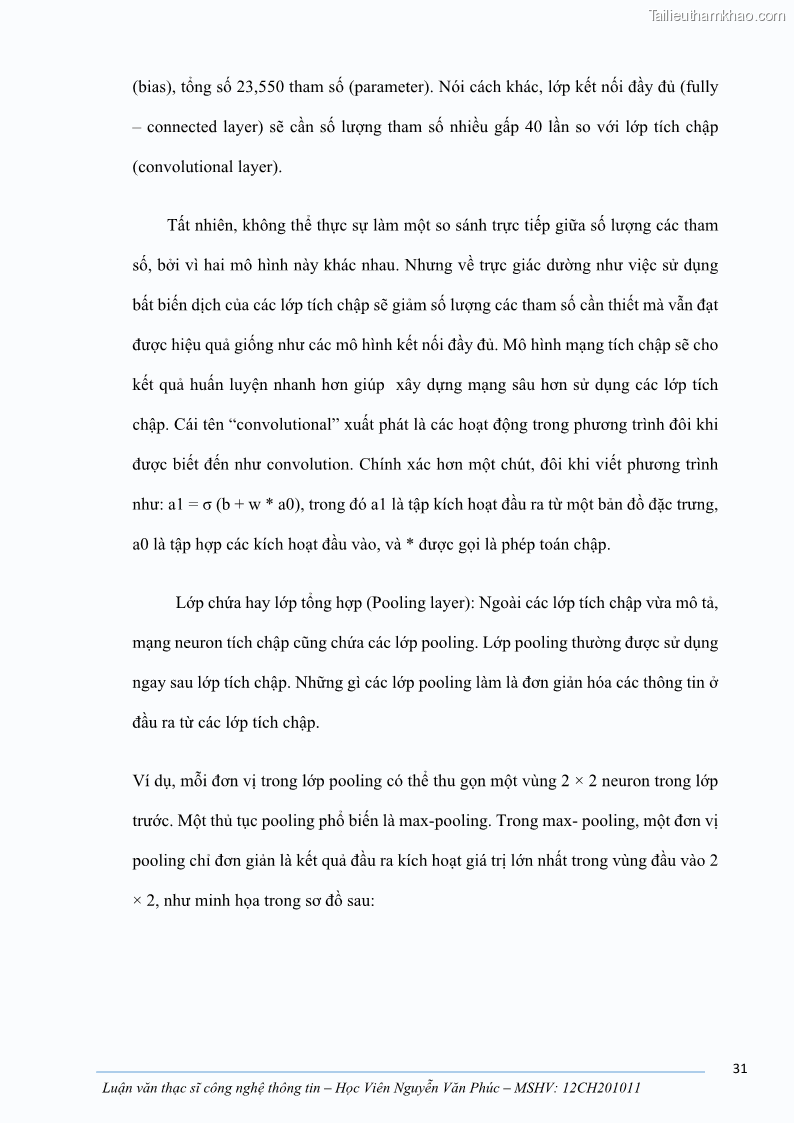 Luận văn thạc sĩ công nghệ thông tin Ứng dụng học sâu trong phân loại trái cây - 4 Trang 41