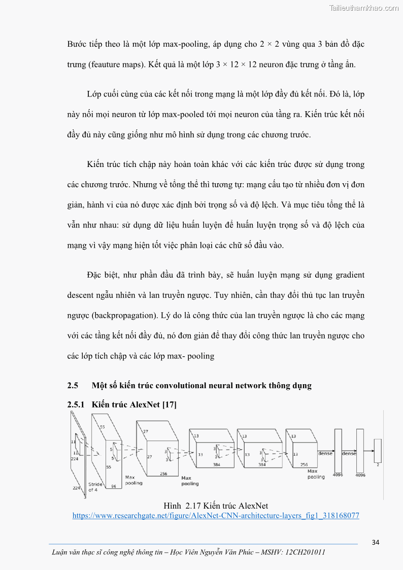 Luận văn thạc sĩ công nghệ thông tin Ứng dụng học sâu trong phân loại trái cây - 4 Trang 44
