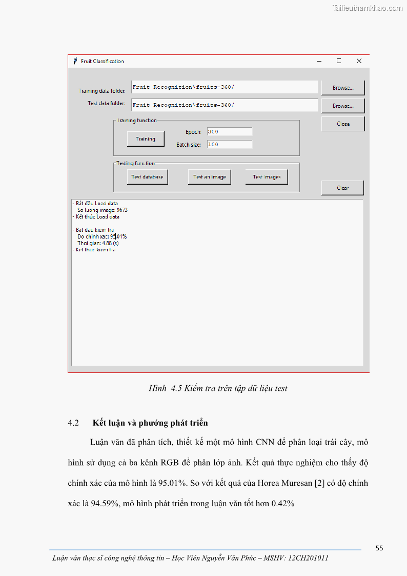Luận văn thạc sĩ công nghệ thông tin Ứng dụng học sâu trong phân loại trái cây - 6 Trang 65