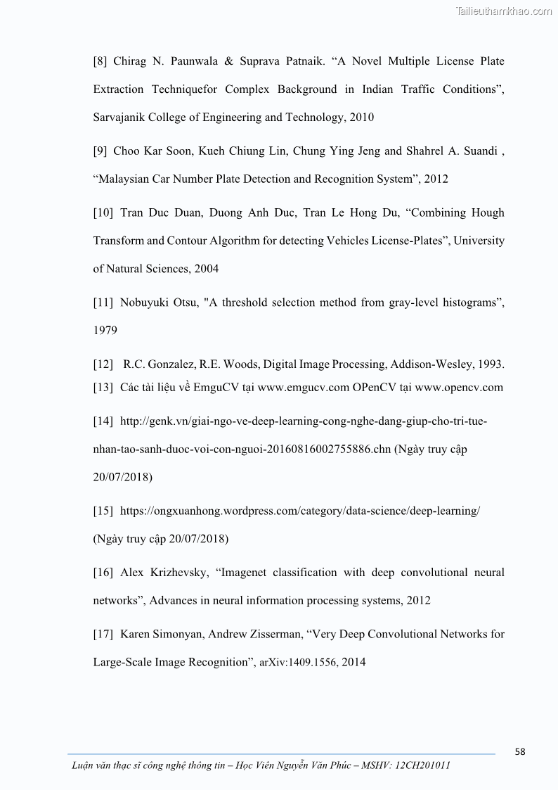 Luận văn thạc sĩ công nghệ thông tin Ứng dụng học sâu trong phân loại trái cây - 6 Trang 68