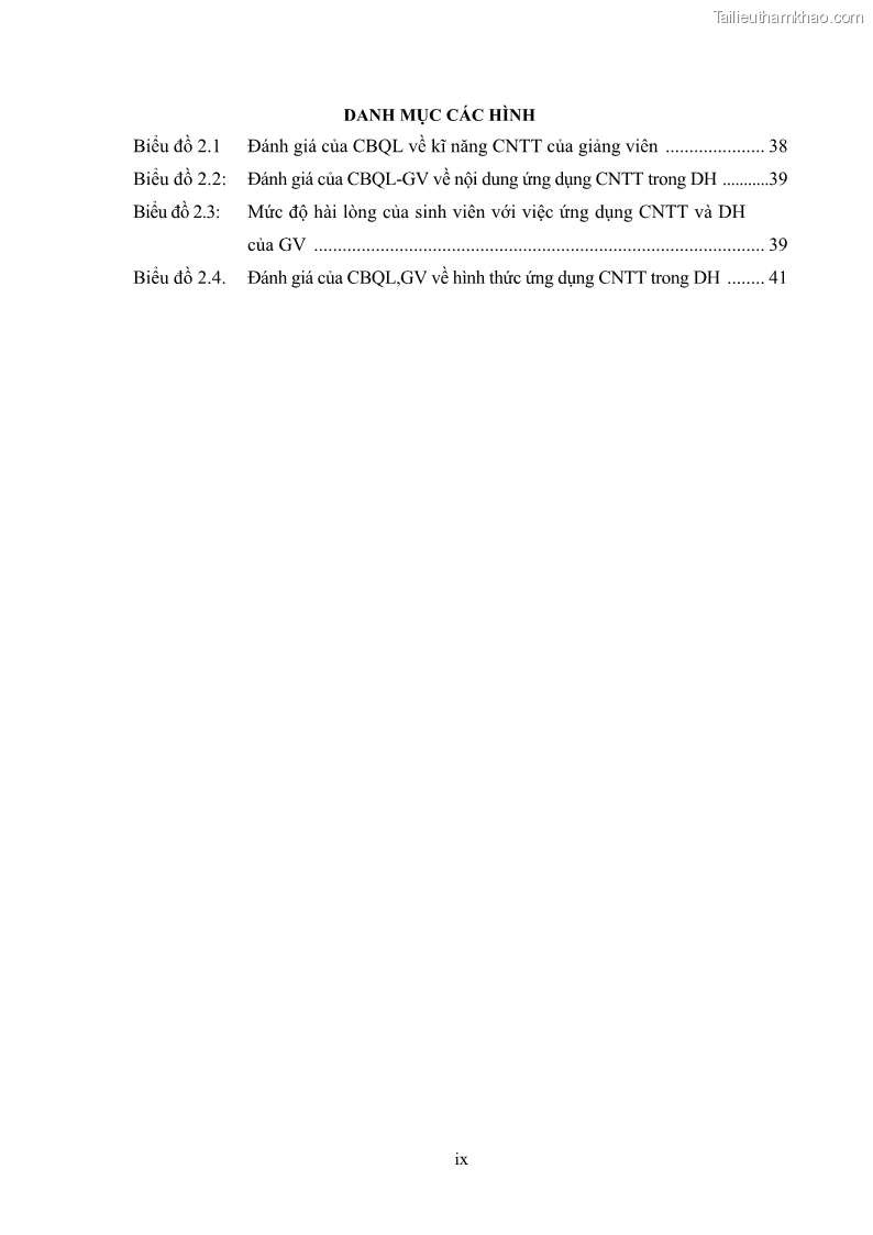 Luận văn thạc sĩ khoa học giáo dục Quản lí ứng dụng công nghệ thông tin trong dạy học ở trường Cao đẳng Sư phạm Luangprabang, thành phố Luangprabang, tỉnh Luangprabang, nước Cộng hòa dân chủ nhân dân Lào - 1 Trang 10