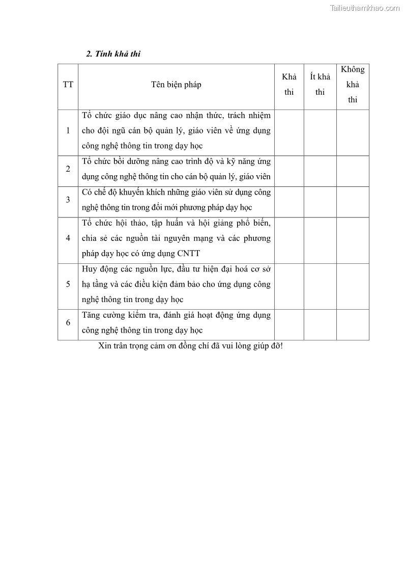 Luận văn thạc sĩ khoa học giáo dục Quản lí ứng dụng công nghệ thông tin trong dạy học ở trường Cao đẳng Sư phạm Luangprabang, thành phố Luangprabang, tỉnh Luangprabang, nước Cộng hòa dân chủ nhân dân Lào - 10 Trang 113