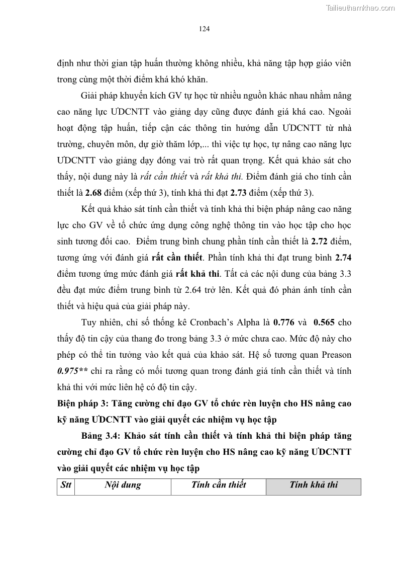 Luận văn thạc sĩ khoa học giáo dục Quản lí ứng dụng công nghệ thông tin trong học tập của học sinh ở các trường tiểu học huyện Bình Chánh thành phố Hồ Chí Minh - 12 Trang 135