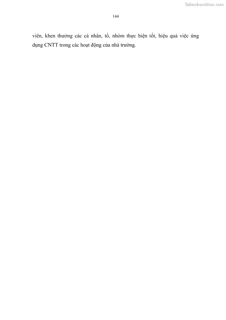 Luận văn thạc sĩ khoa học giáo dục Quản lí ứng dụng công nghệ thông tin trong học tập của học sinh ở các trường tiểu học huyện Bình Chánh thành phố Hồ Chí Minh - 13 Trang 155