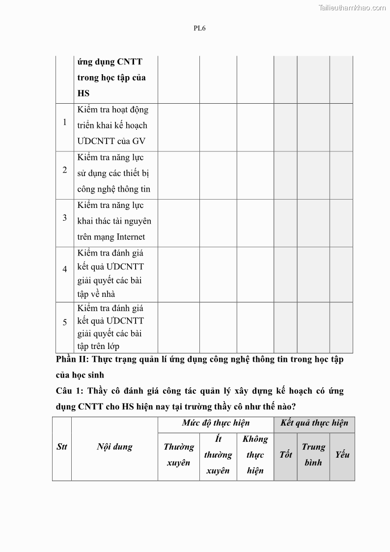 Luận văn thạc sĩ khoa học giáo dục Quản lí ứng dụng công nghệ thông tin trong học tập của học sinh ở các trường tiểu học huyện Bình Chánh thành phố Hồ Chí Minh - 14 Trang 165