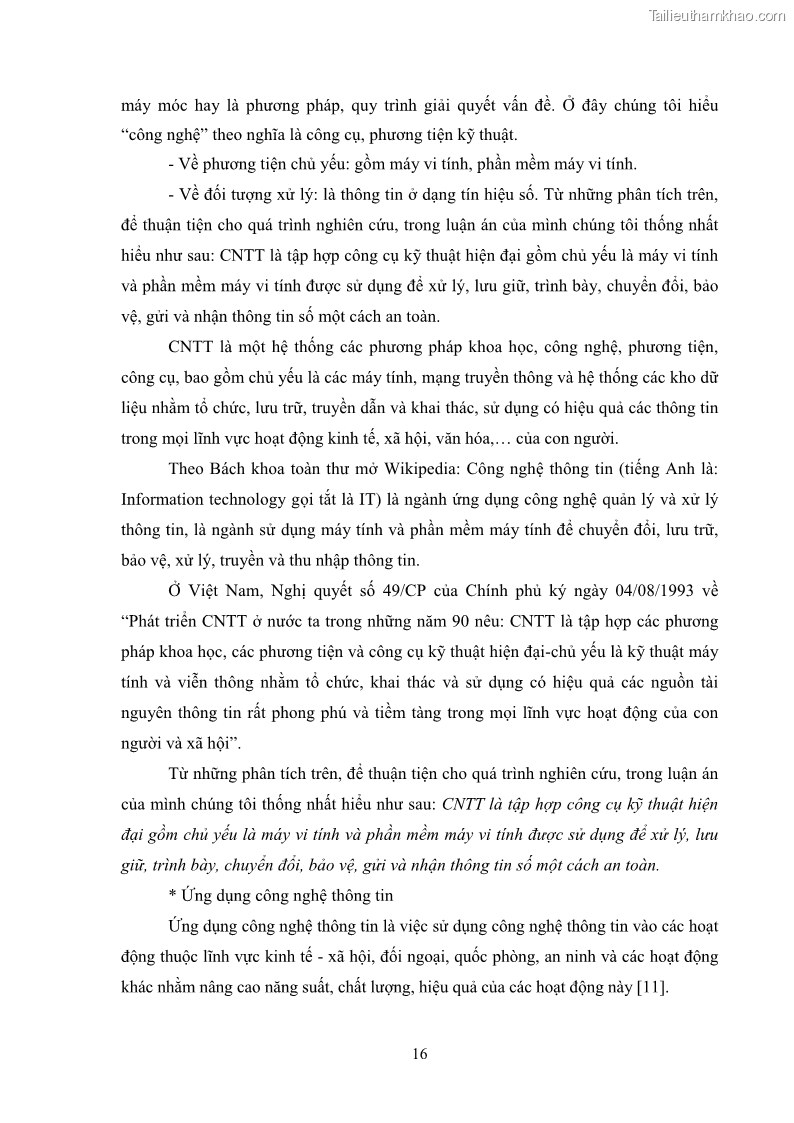 Luận văn thạc sĩ khoa học giáo dục Quản lí ứng dụng công nghệ thông tin trong dạy học ở trường Cao đẳng Sư phạm Luangprabang, thành phố Luangprabang, tỉnh Luangprabang, nước Cộng hòa dân chủ nhân dân Lào - 3 Trang 26