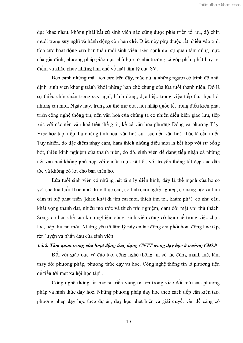 Luận văn thạc sĩ khoa học giáo dục Quản lí ứng dụng công nghệ thông tin trong dạy học ở trường Cao đẳng Sư phạm Luangprabang, thành phố Luangprabang, tỉnh Luangprabang, nước Cộng hòa dân chủ nhân dân Lào - 3 Trang 29