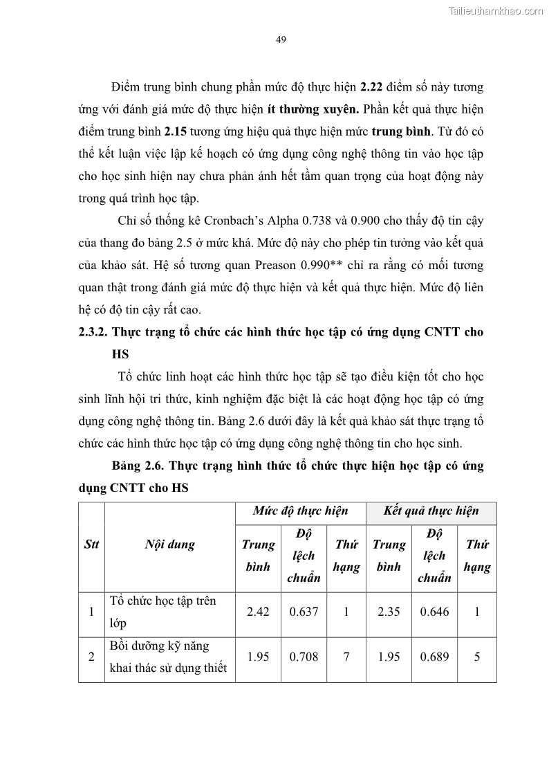Luận văn thạc sĩ khoa học giáo dục Quản lí ứng dụng công nghệ thông tin trong học tập của học sinh ở các trường tiểu học huyện Bình Chánh thành phố Hồ Chí Minh - 5 Trang 60