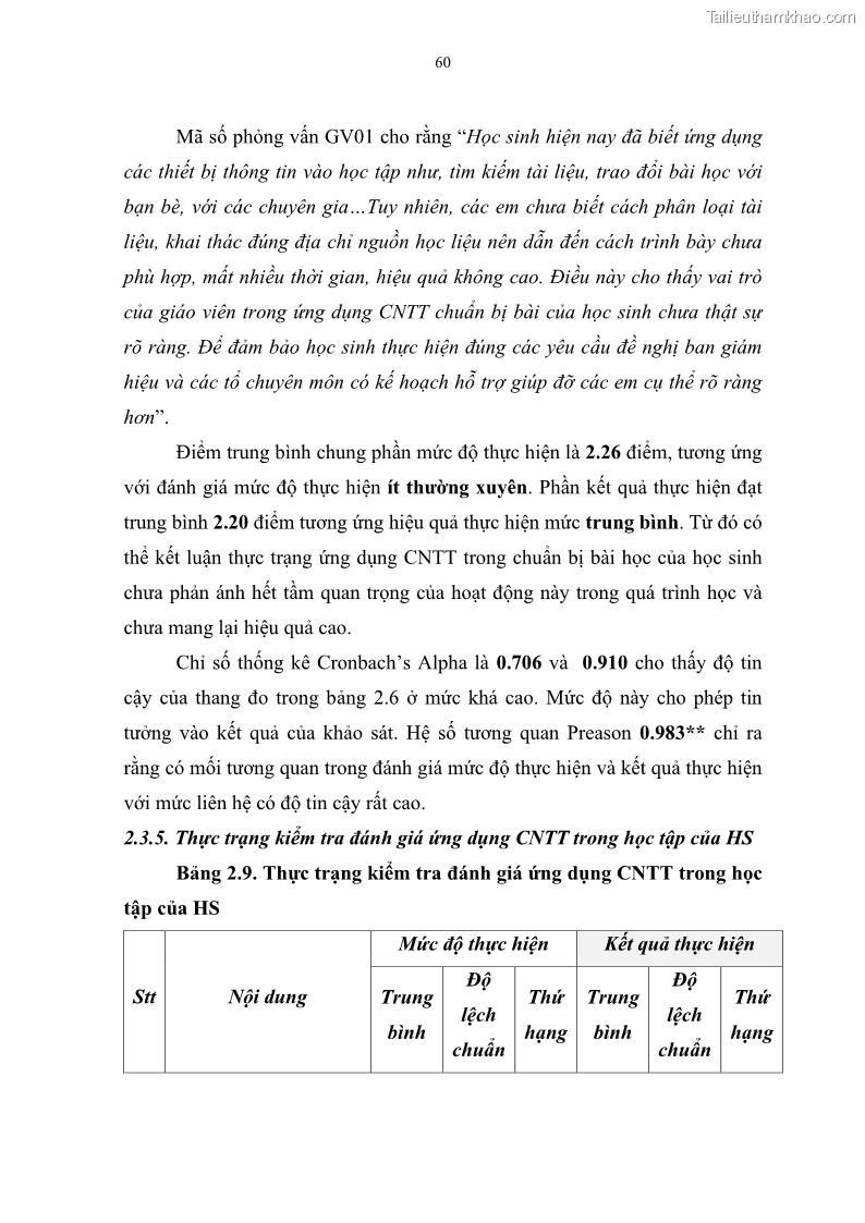 Luận văn thạc sĩ khoa học giáo dục Quản lí ứng dụng công nghệ thông tin trong học tập của học sinh ở các trường tiểu học huyện Bình Chánh thành phố Hồ Chí Minh - 6 Trang 71