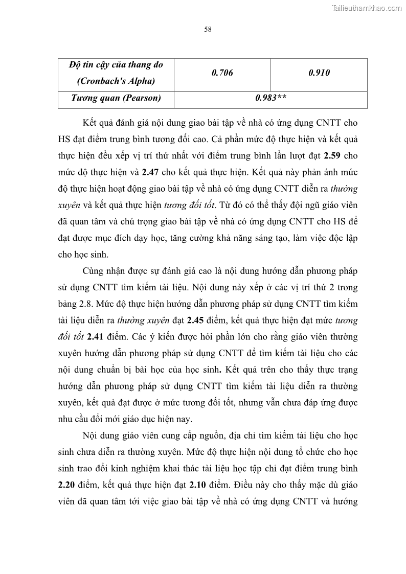 Luận văn thạc sĩ khoa học giáo dục Quản lí ứng dụng công nghệ thông tin trong học tập của học sinh ở các trường tiểu học huyện Bình Chánh thành phố Hồ Chí Minh - 6 Trang 69