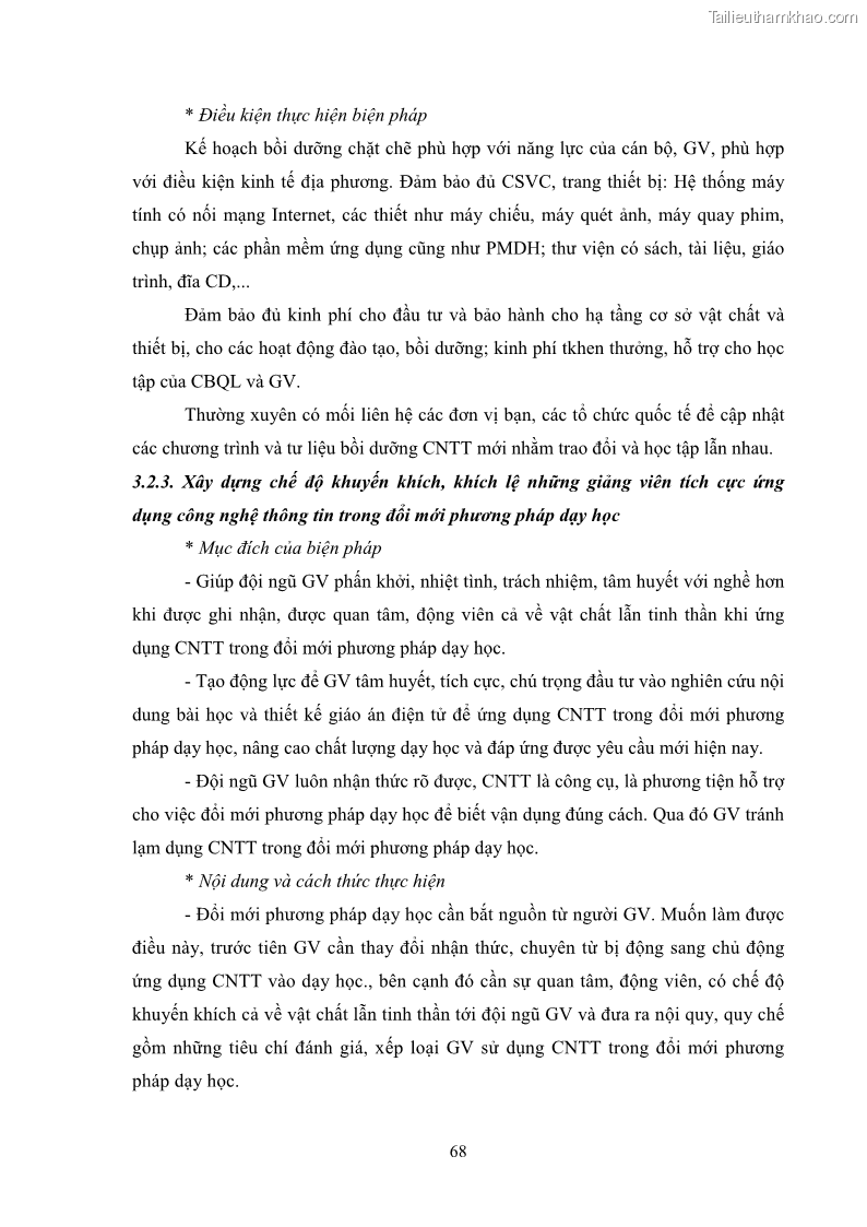 Luận văn thạc sĩ khoa học giáo dục Quản lí ứng dụng công nghệ thông tin trong dạy học ở trường Cao đẳng Sư phạm Luangprabang, thành phố Luangprabang, tỉnh Luangprabang, nước Cộng hòa dân chủ nhân dân Lào - 7 Trang 78