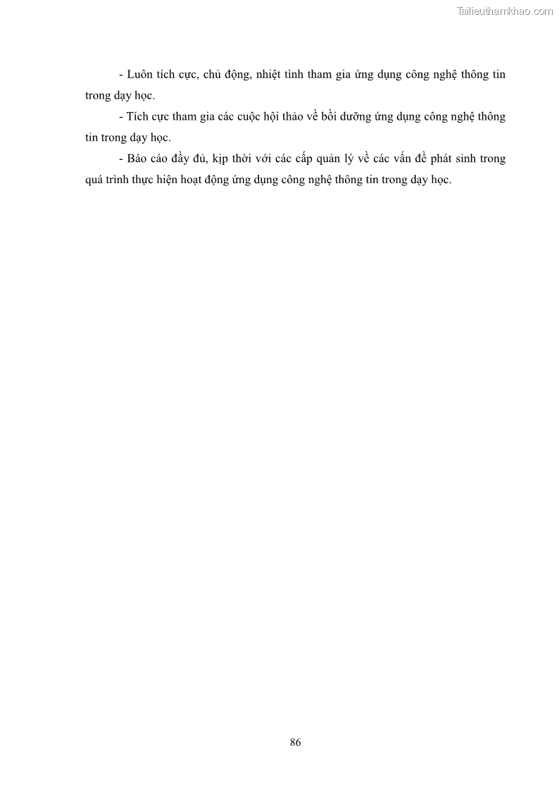 Luận văn thạc sĩ khoa học giáo dục Quản lí ứng dụng công nghệ thông tin trong dạy học ở trường Cao đẳng Sư phạm Luangprabang, thành phố Luangprabang, tỉnh Luangprabang, nước Cộng hòa dân chủ nhân dân Lào - 8 Trang 96