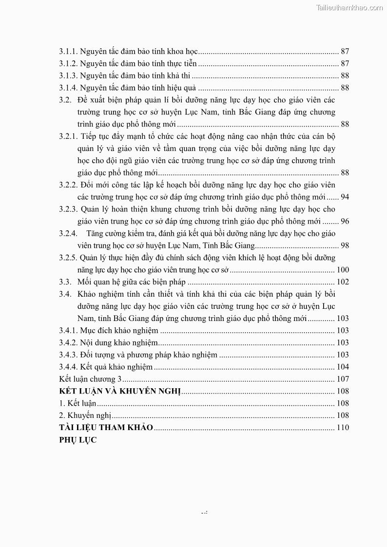 Luận văn thạc sĩ khoa học giáo dục Quản lý bồi dưỡng năng lực dạy học cho giáo viên trung học cơ sở ở huyện Lục Nam, tỉnh Bắc Giang đáp ứng chương trình giáo dục phổ thông mới - 1 Trang 8
