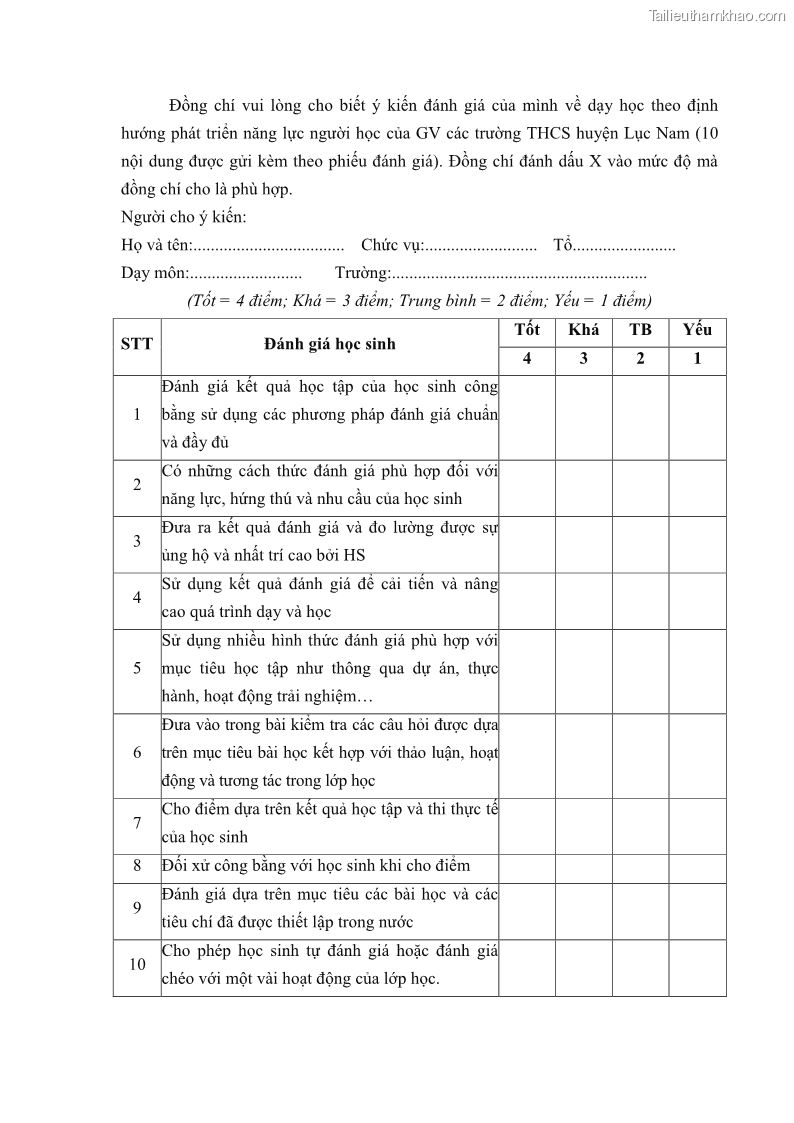 Luận văn thạc sĩ khoa học giáo dục Quản lý bồi dưỡng năng lực dạy học cho giáo viên trung học cơ sở ở huyện Lục Nam, tỉnh Bắc Giang đáp ứng chương trình giáo dục phổ thông mới - 11 Trang 131