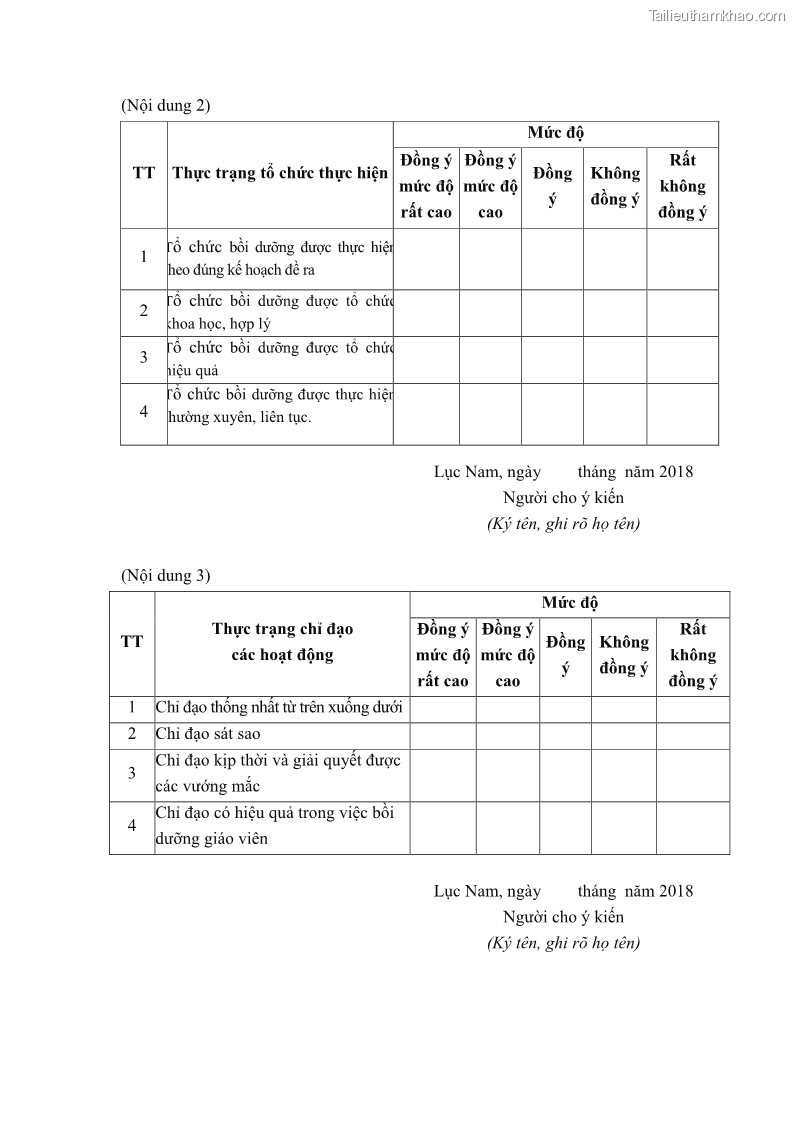 Luận văn thạc sĩ khoa học giáo dục Quản lý bồi dưỡng năng lực dạy học cho giáo viên trung học cơ sở ở huyện Lục Nam, tỉnh Bắc Giang đáp ứng chương trình giáo dục phổ thông mới - 12 Trang 135