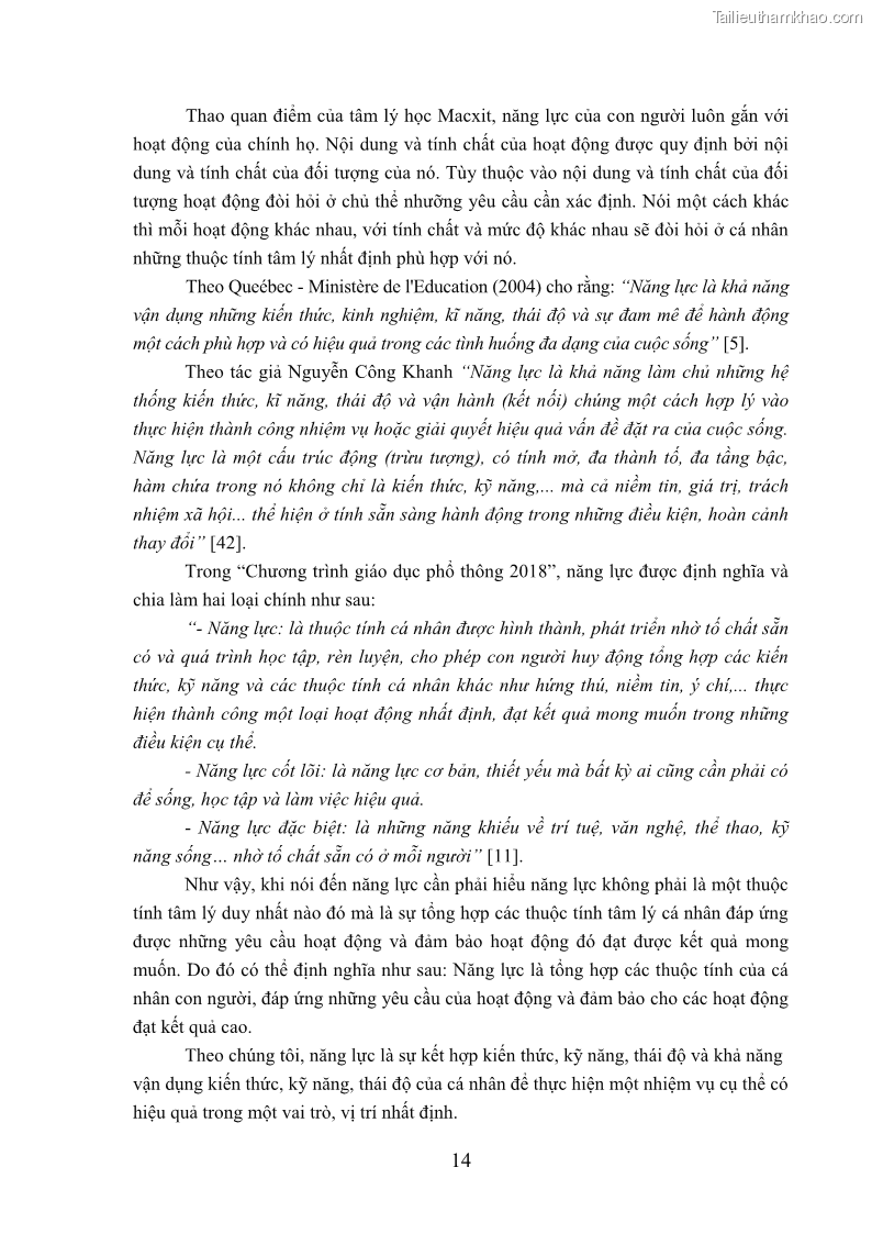 Luận văn thạc sĩ khoa học giáo dục Quản lý bồi dưỡng năng lực dạy học cho giáo viên trung học cơ sở ở huyện Lục Nam, tỉnh Bắc Giang đáp ứng chương trình giáo dục phổ thông mới - 3 Trang 27