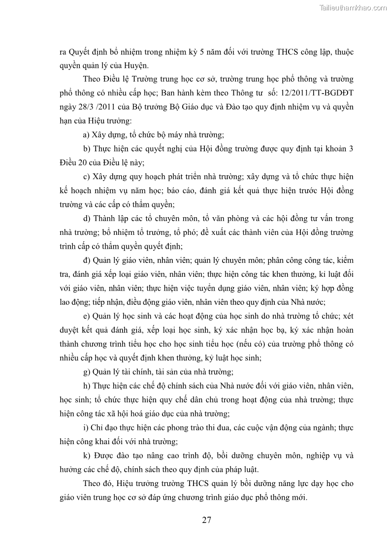 Luận văn thạc sĩ khoa học giáo dục Quản lý bồi dưỡng năng lực dạy học cho giáo viên trung học cơ sở ở huyện Lục Nam, tỉnh Bắc Giang đáp ứng chương trình giáo dục phổ thông mới - 4 Trang 40